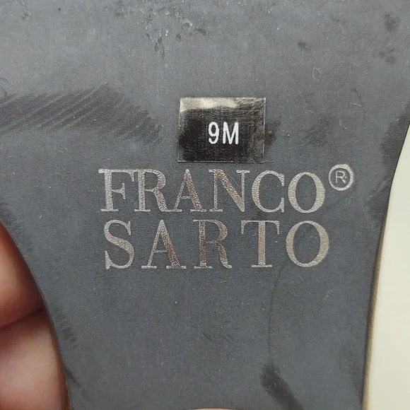 Preloved Franco Sarto Leopard Print Heeled Sandals Size 9 - Picture 7 of 8